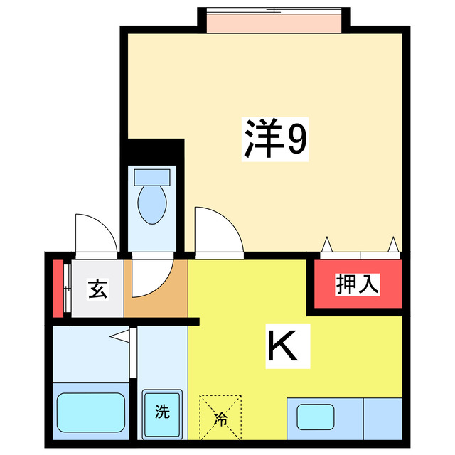 ハイツ大橋の間取り