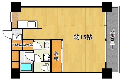 風間マンションの間取り