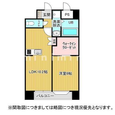 熊本市南区南高江のマンションの間取り