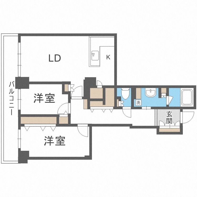 【知事公館前タワーレジデンスの間取り】