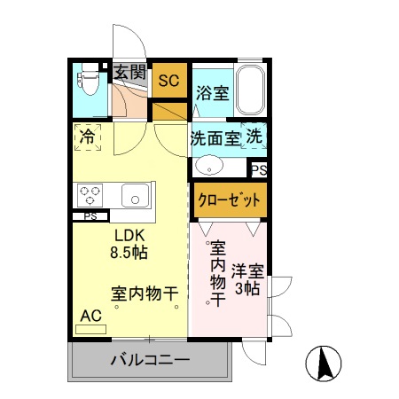 シャインヒルズ城山の間取り