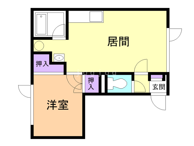 ノースヴィラ北３条の間取り