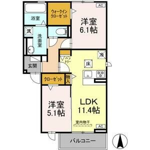 セレスティア江向の間取り