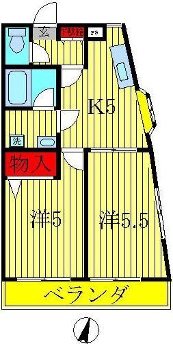 柏市明原のマンションの間取り