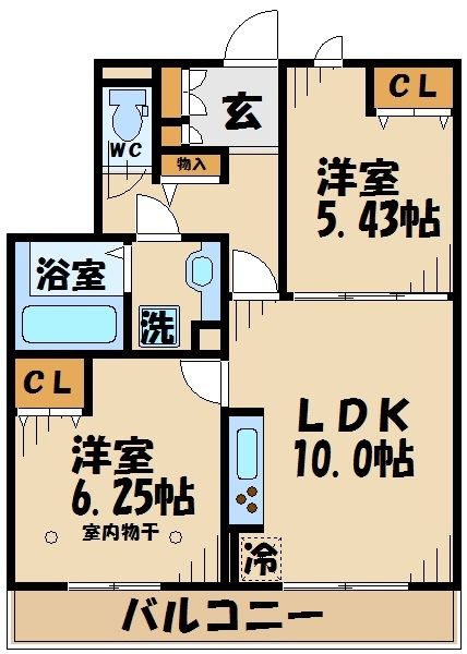 ローズガーデン府中の間取り