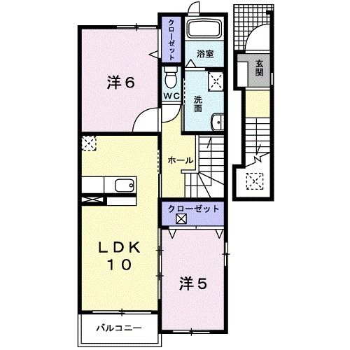 羽島市正木町不破一色のアパートの間取り