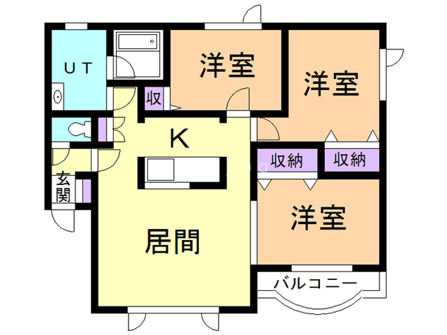 ビバイロハイツＢの間取り