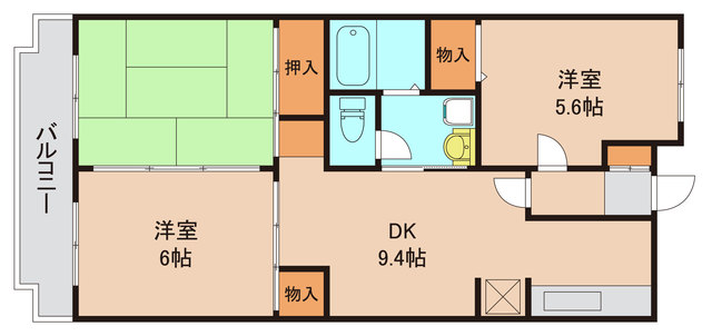 船橋市本中山のマンションの間取り