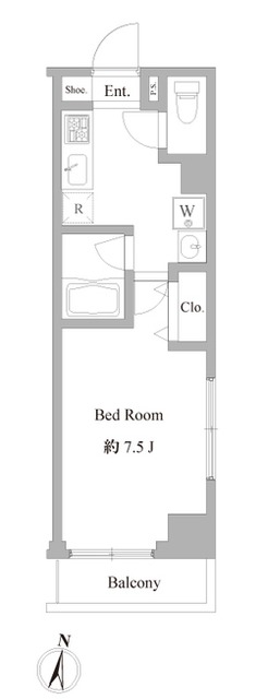 ルクレ志村坂上の間取り