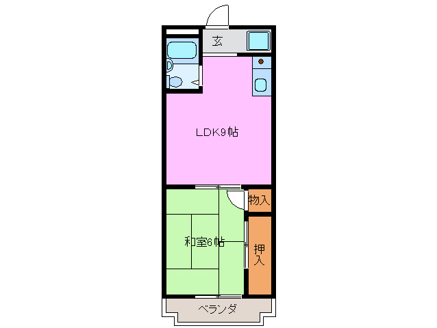 アークビレッジＢ棟の間取り