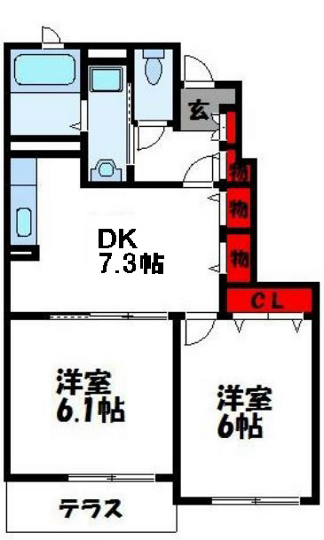 エステート桜Iの間取り