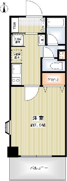 ウェルブ六甲道3番街1番館の間取り