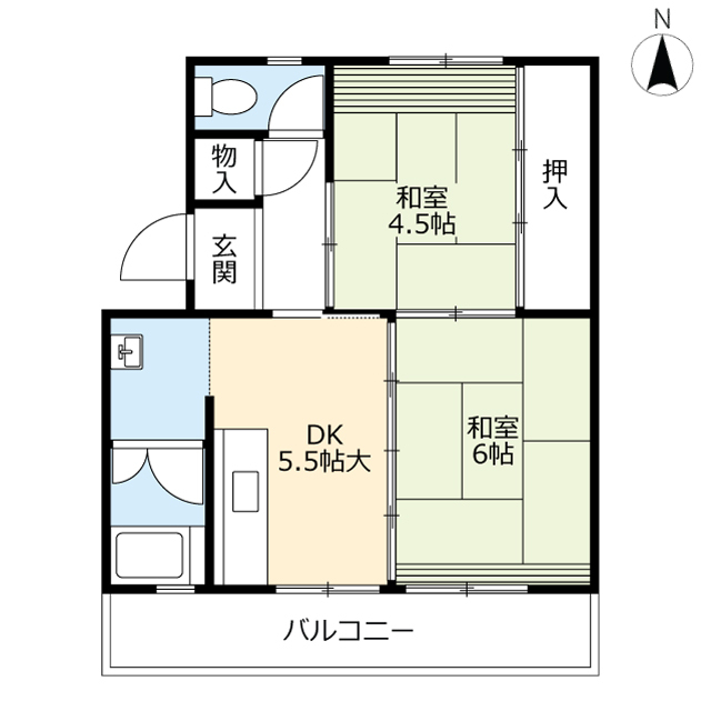 ＵＲ志徳の間取り