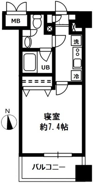 レジディア四谷三丁目の間取り