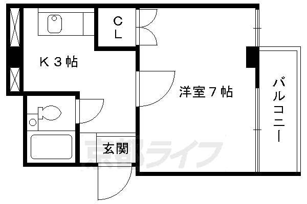 【Ｋ－ｈｏｕｓｅ深草の間取り】