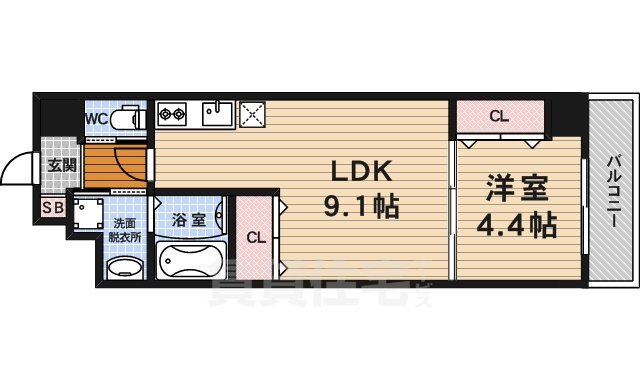 ビクトワール西大路御池の間取り