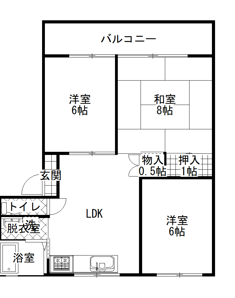 メゾン旭陽IIIの間取り