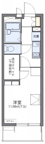 レオパレスヴィルヌーブの間取り