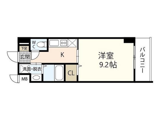 広島市南区宇品神田のマンションの間取り