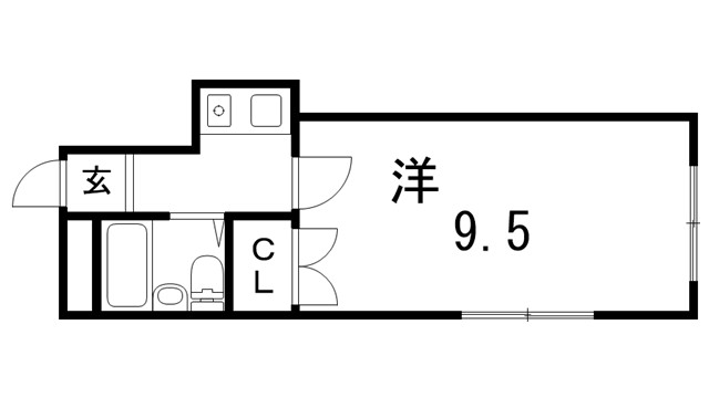 フローラ鈴蘭台北町の間取り