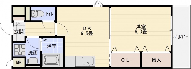 アドヴァンス福力の間取り