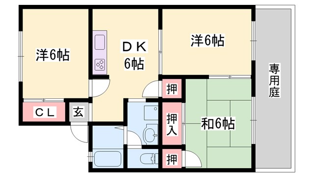 サニーコーポラスの間取り