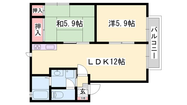 ハピネスの間取り