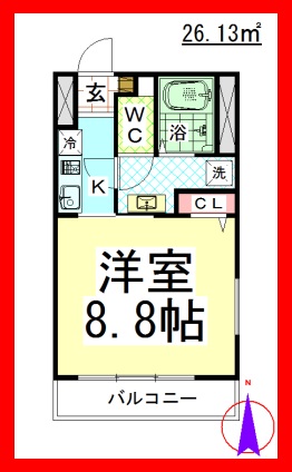 SR TRYM（トライム）湘南台 [デザイナーズ]の間取り