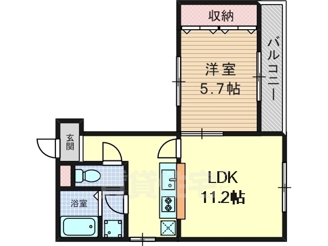 ホーユウパレス京都桂の間取り