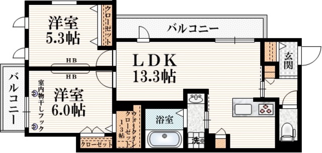 中町マンションの間取り