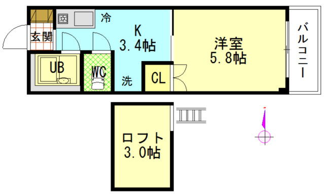 セントラルリバーの間取り