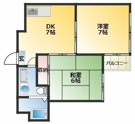 文京区本駒込のマンションの間取り