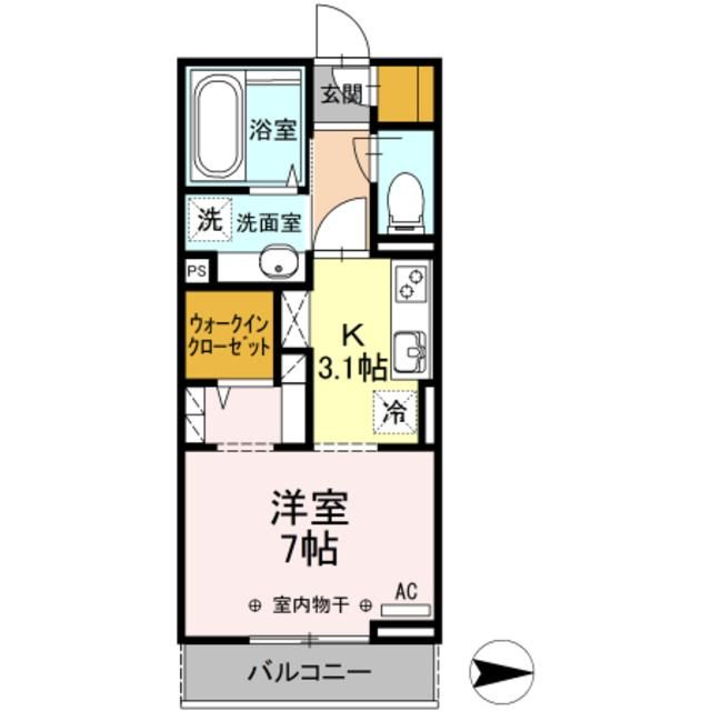 フェリスタ中神の間取り