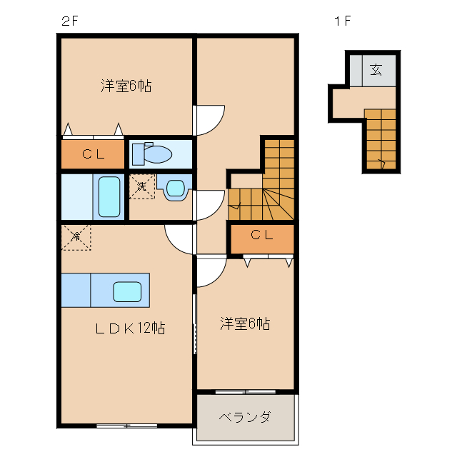 フェルミエＡの間取り