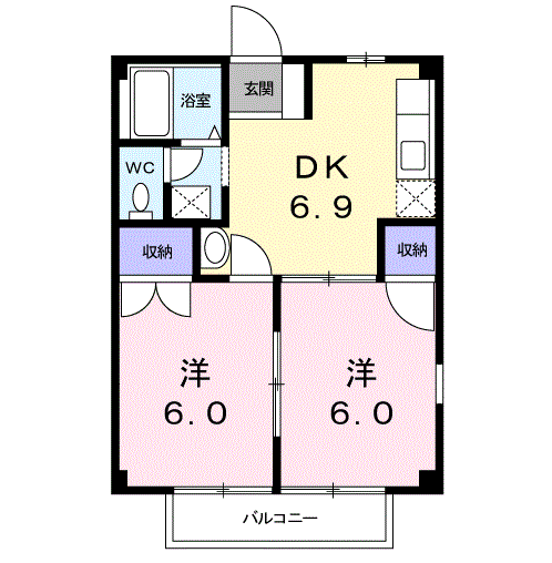 リバーマウスの間取り