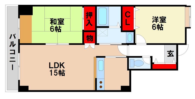 ヴィラ横尾の間取り