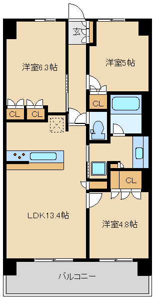 BLESS宮崎台（ブレス宮崎台）の間取り