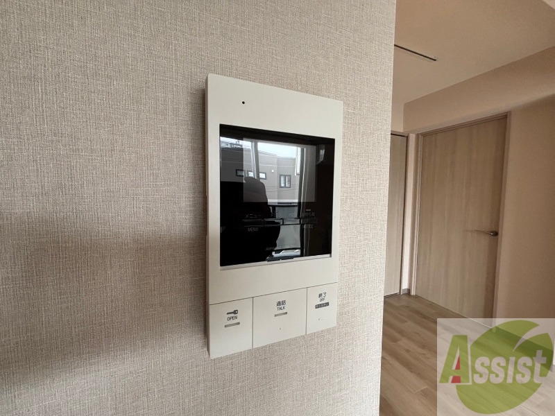 セキュリティ　インターホンで来客確認ができます。安心ですね。