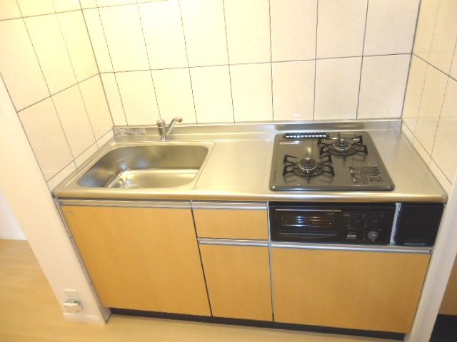 キッチン　２口コンロ＆グリル付