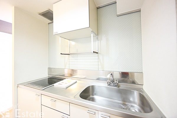 キッチン　システムキッチン（電気2口コンロ）