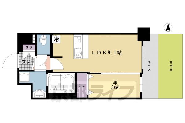 プレサンス THE KYOTO 澄華の間取り写真