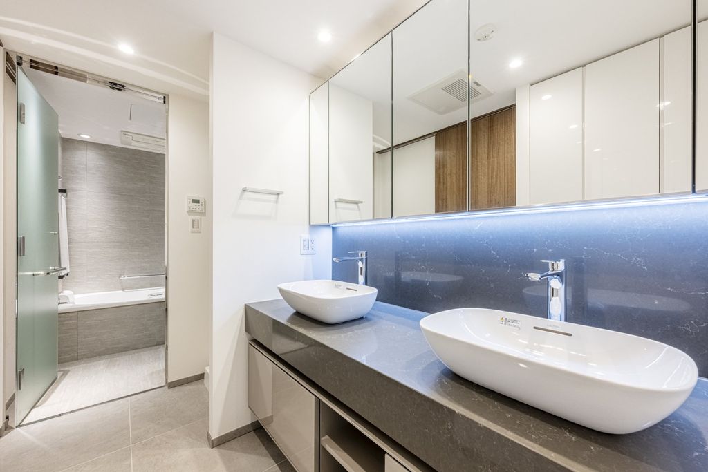 洗面設備　2ボウル洗面台