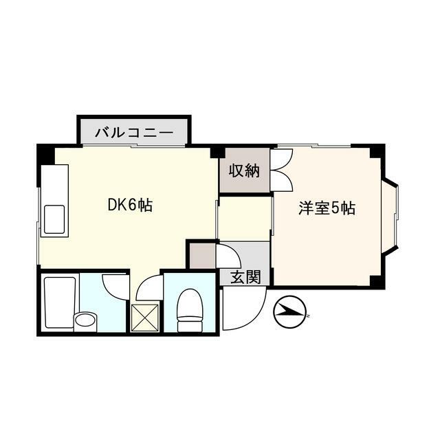 足柄下郡真鶴町真鶴のマンションの間取り
