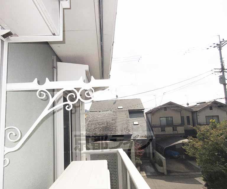 バルコニー　洗濯はコチラへ