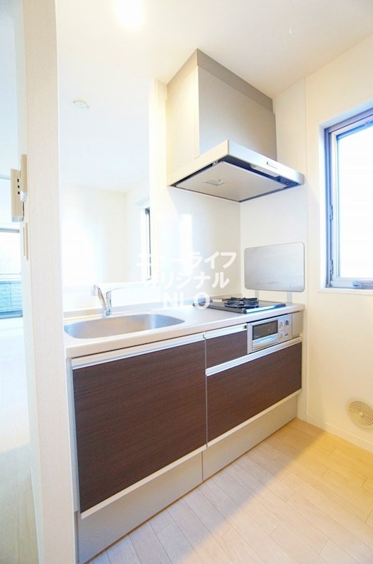 キッチン　グリル付2口コンロでお料理の幅も広がります♪