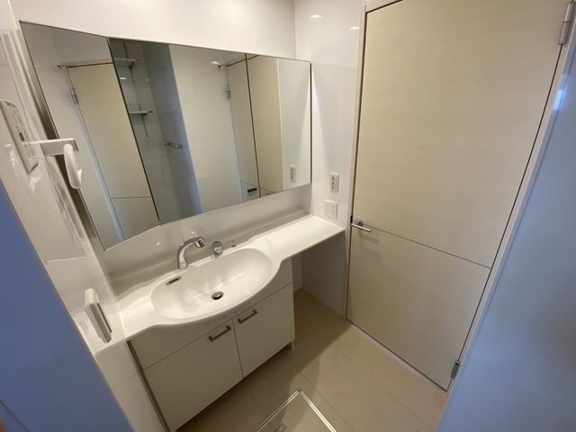 洗面設備　準備の捗る独立タイプ