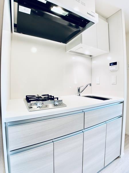 キッチン　コンパクトなキッチンで掃除もラクラク