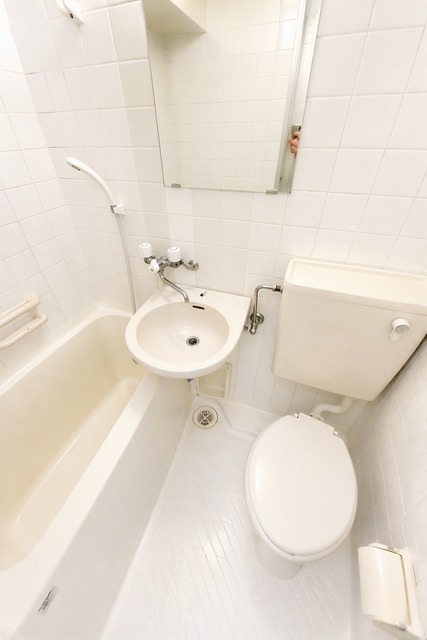 トイレ　シャワーでまとめて洗えるのでトイレ掃除の手間が省けます☆