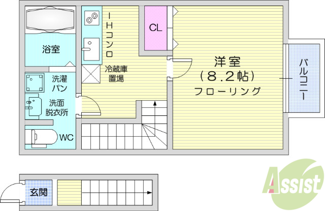エムケミア2の間取り写真