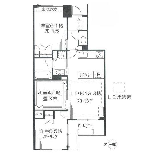 アデニウム千歳烏山の間取り写真